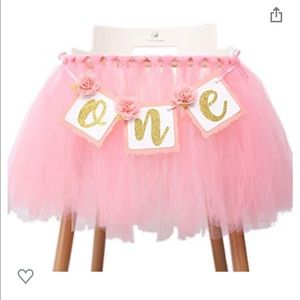 ONE birthday high hair tutu for baby